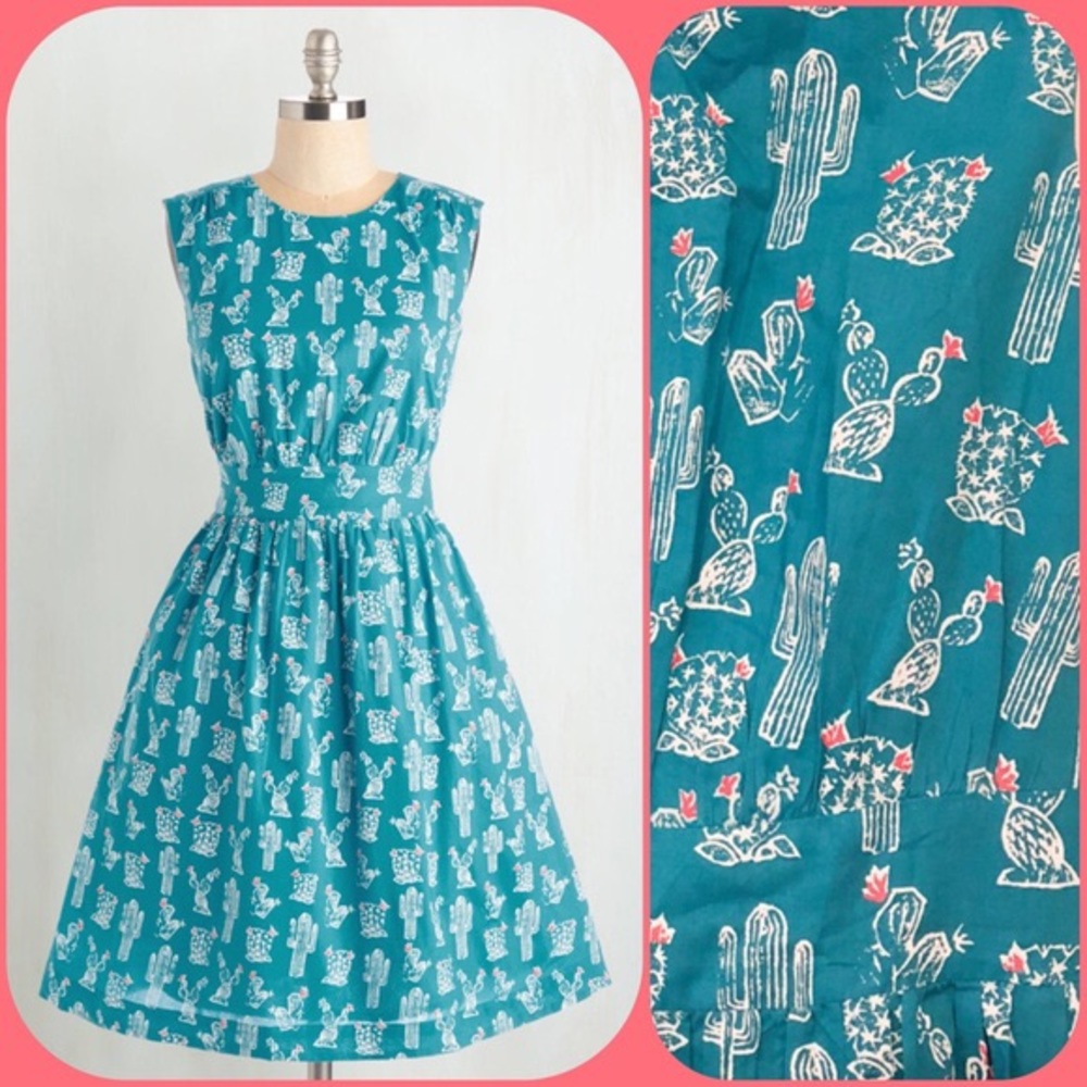 Emily & Fin Cactus print dress.